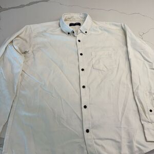 Men's White Button-Up Shirt